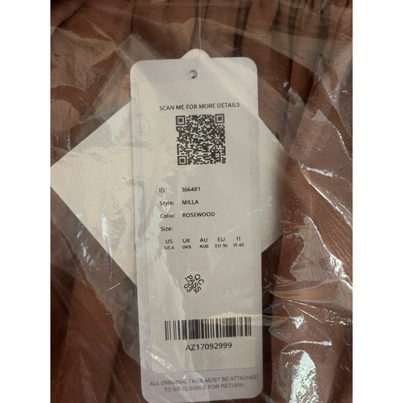 Azazie Milla Rosewood Maxi Dress, NWT (Size 4) - Picture 7 of 8